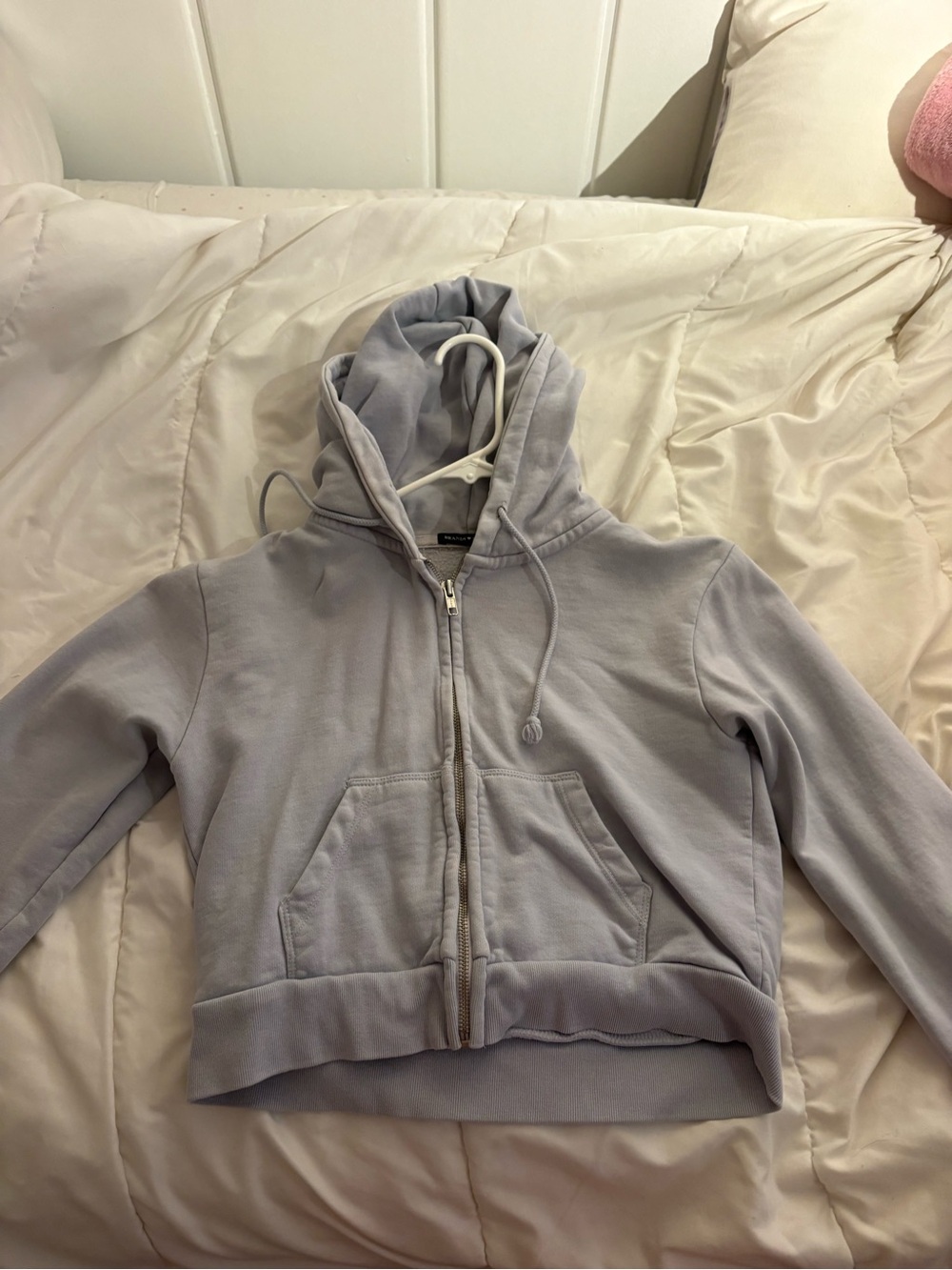 Brandy Melville periwinkle cropped Hoodie
